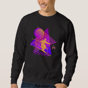 Colorado Retro 80s Ski Geometric Sweatshirt