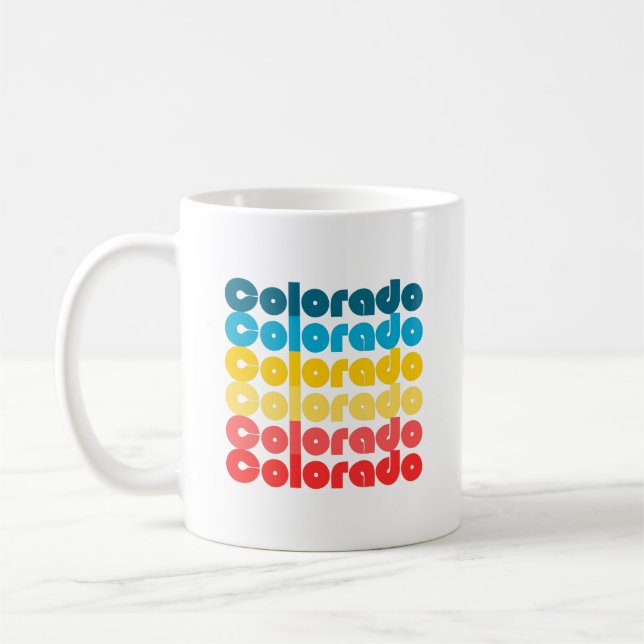 Colorado Retro Coffee Mug (Left)