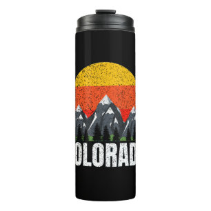 Colorado Retro Sunset Thermal Tumbler