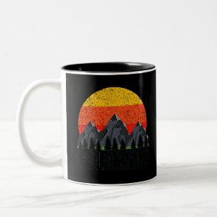Colorado Retro Sunset Two-Tone Coffee Mug