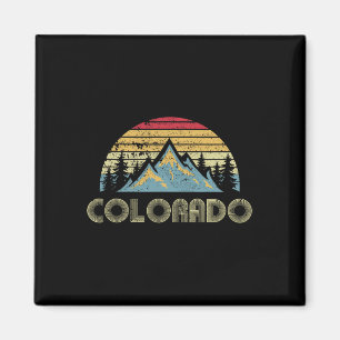 Colorado - Retro Vintage Mountains Nature Hiking Magnet