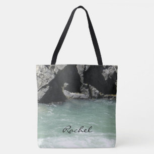 Colorado River Granite Cliffs Pale Green Tote Bag