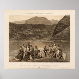 Colorado River party, Diamond Creek Poster