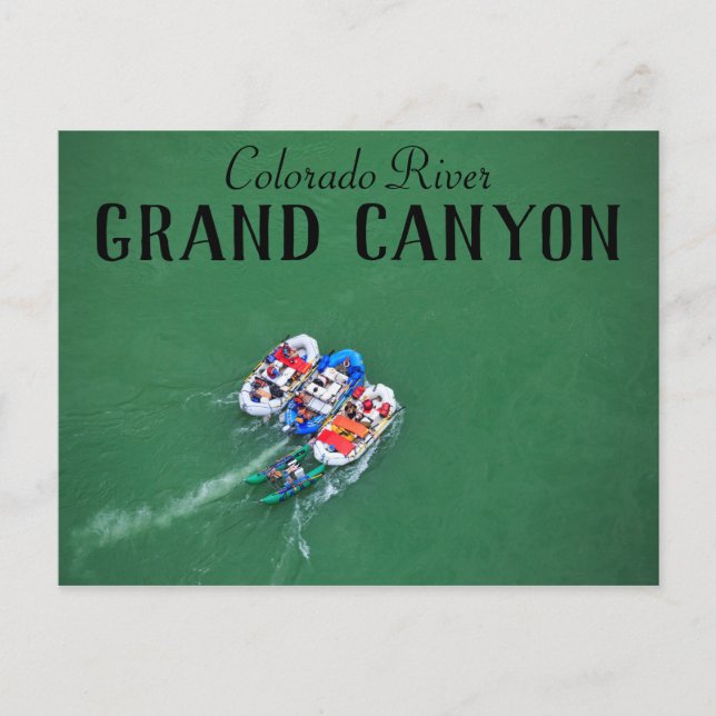 Colorado River Rafting Postcard (Front)