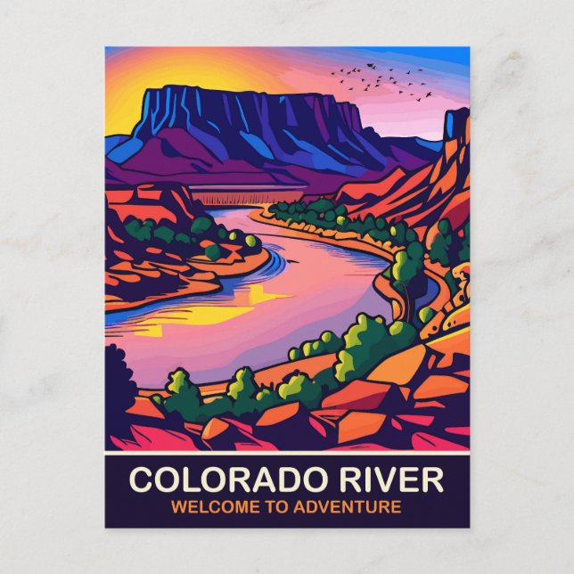 Colorado River, Travel Postcard (Front)