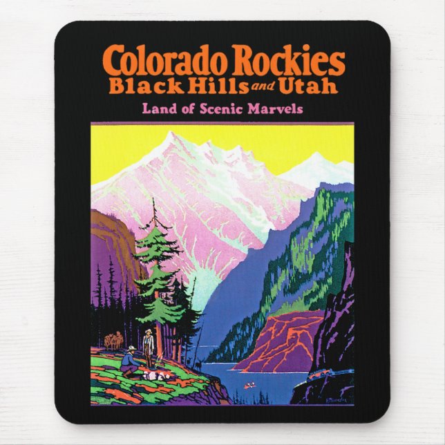 Colorado Rockies ~ Black Hills and Utah Mouse Pad (Front)