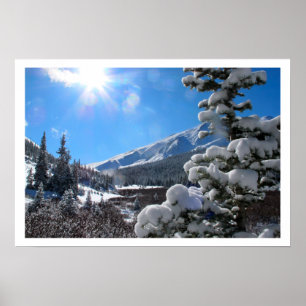 Colorado Rockiy Mountains  in the WInter Poster