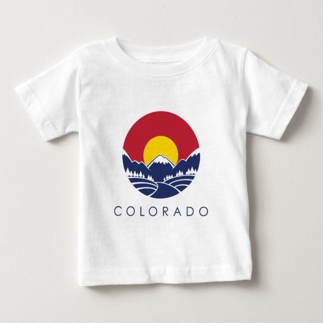 Colorado Rocky Mountain State Flag Baby T-Shirt (Front)