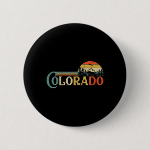 Colorado Rocky Mountain Sun Boulder Hiking Gifts 6 Cm Round Badge