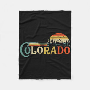 Colorado Rocky Mountain Sun Boulder Hiking Gifts Fleece Blanket