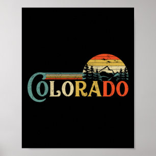 Colorado Rocky Mountain Sun Boulder Hiking Gifts Poster
