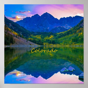 Colorado Rocky Mountains and Lake Poster