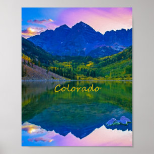 Colorado Rocky Mountains and Lake Poster