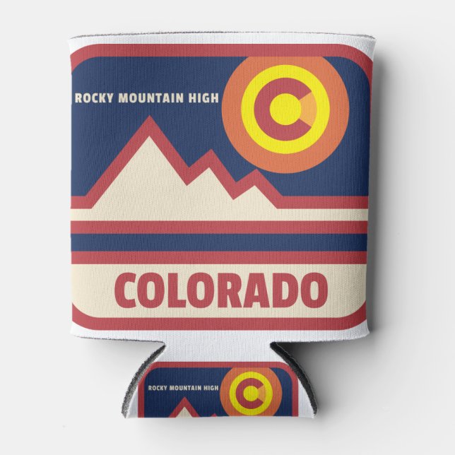 Colorado Rocky Mountains Can Cooler (Front)