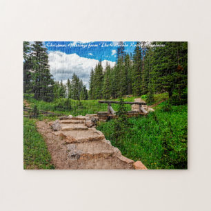 Colorado Rocky Mountains. Christmas Greetings Jigsaw Puzzle