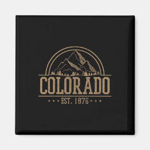 Colorado - Rocky Mountains Est. 1876 Hiking Outdoo Magnet