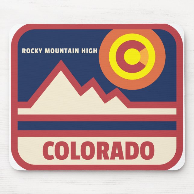 Colorado Rocky Mountains Mouse Pad (Front)