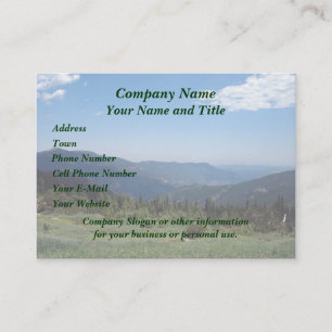 Colorado Rocky Mountains Panorama Business Card