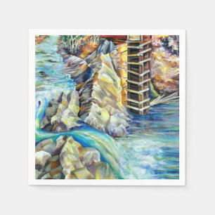 Colorado Rocky Mountains River Crystal Mill Napkin