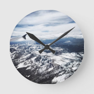 Colorado Rocky Mountains Round Clock