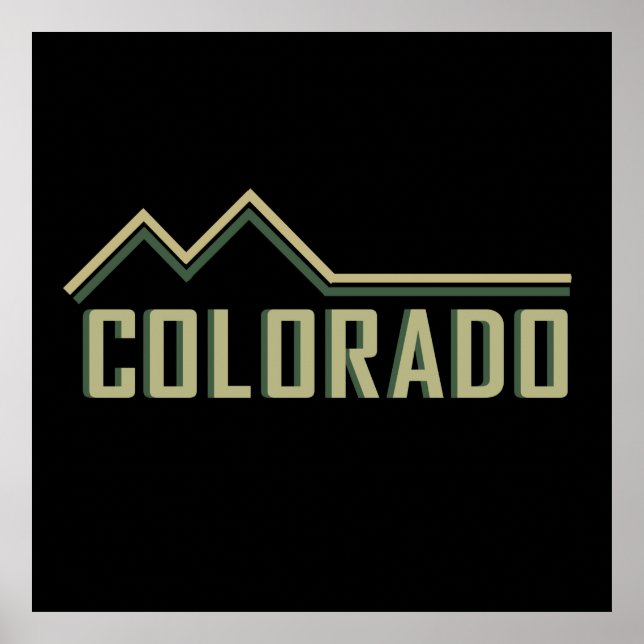colorado rocky mountains state poster (Front)