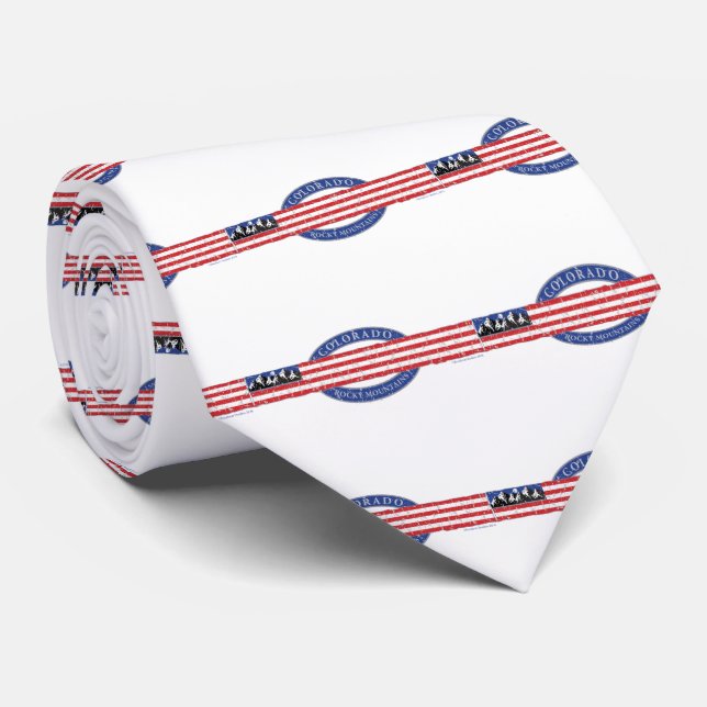 Colorado Rocky Mountains Tie (Rolled)