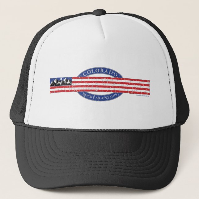 Colorado Rocky Mountains Trucker Hat (Front)