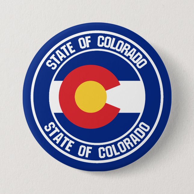 Colorado Round Emblem 7.5 Cm Round Badge (Front)