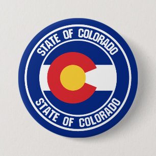 Colorado Round Emblem 7.5 Cm Round Badge