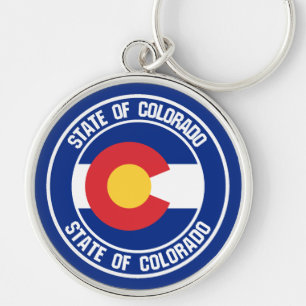 Colorado Round Emblem Key Ring