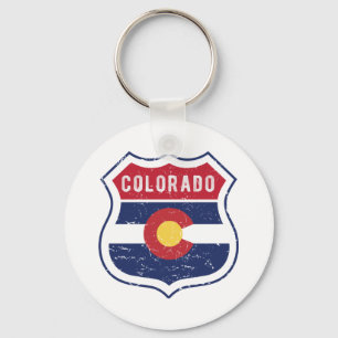 Colorado route 66 pride Flag T-Shirt Throw Pillow Key Ring