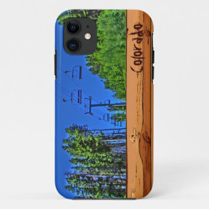 Colorado rustic wood ski lift iphone 5 case