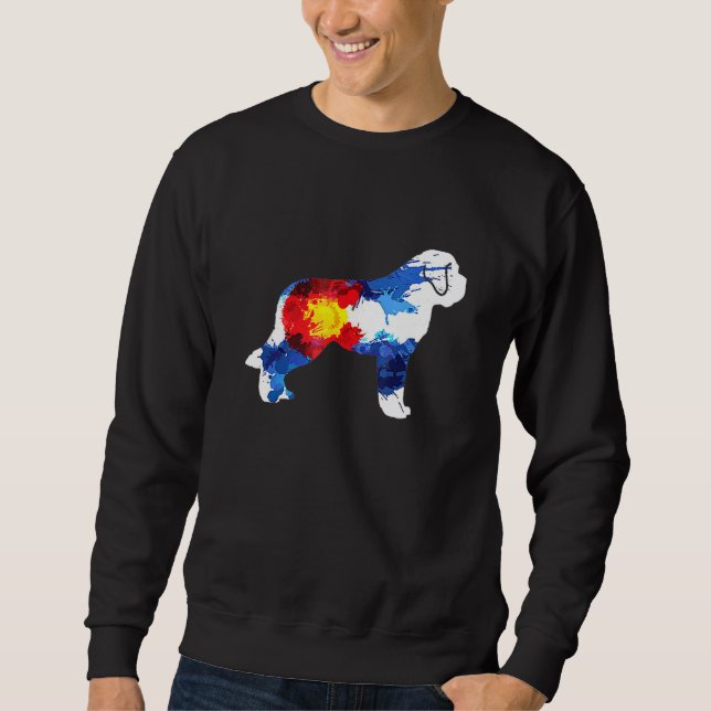 Colorado Saint Bernard Dog - Rocky Mountain Sweatshirt (Front)
