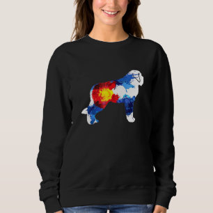 Colorado Saint Bernard Dog - Rocky Mountain Sweatshirt