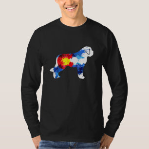 Colorado Saint Bernard Dog Rocky Mountain T-Shirt