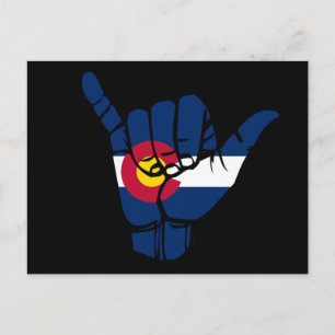 Colorado Shaka Sign - Take it easy Postcard