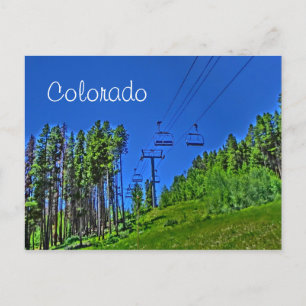 Colorado ski lift postcard