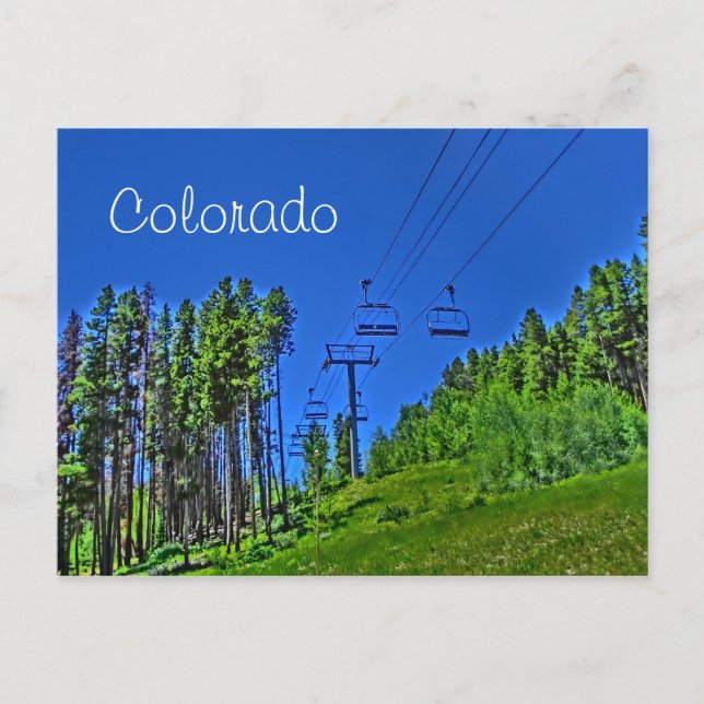 Colorado ski lift postcard (Front)