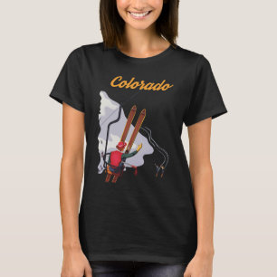 Colorado Ski Lift Winter Retro Travel T-Shirt