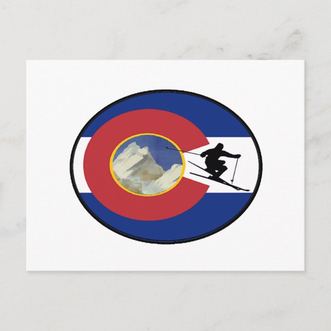 COLORADO SKI TIME POSTCARD (Front)