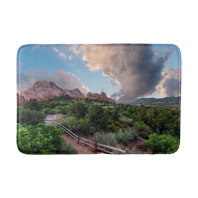 Colorado Sleeping Giant Sunrise Bath Mat (Front)