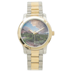 Colorado Sleeping Giant Sunrise Gold Silver Watch