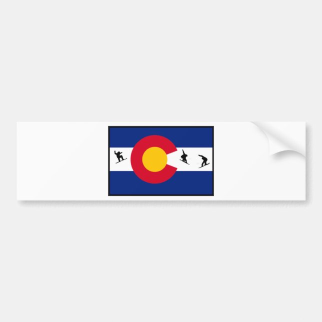 colorado snowboard bumper sticker (Front)