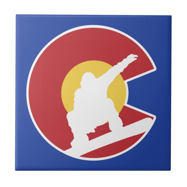 Colorado Snowboard Tile (Front)