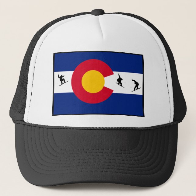 colorado snowboard trucker hat (Front)