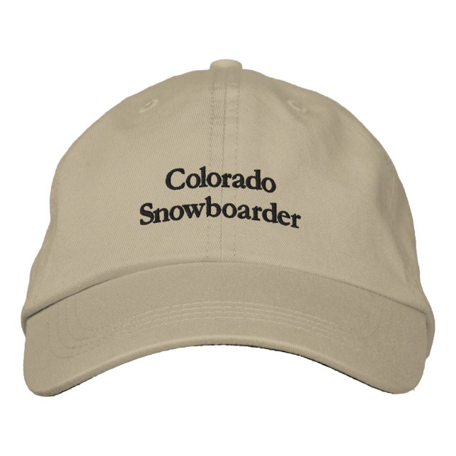 Colorado Snowboarder — Embroidered Hat (Front)