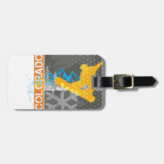 Colorado Snowboarding Luggage Tag