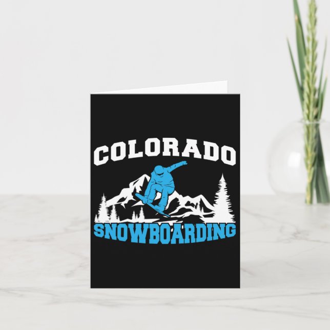 Colorado Snowboarding Winter And Mountain Sport Sn Card (Front)