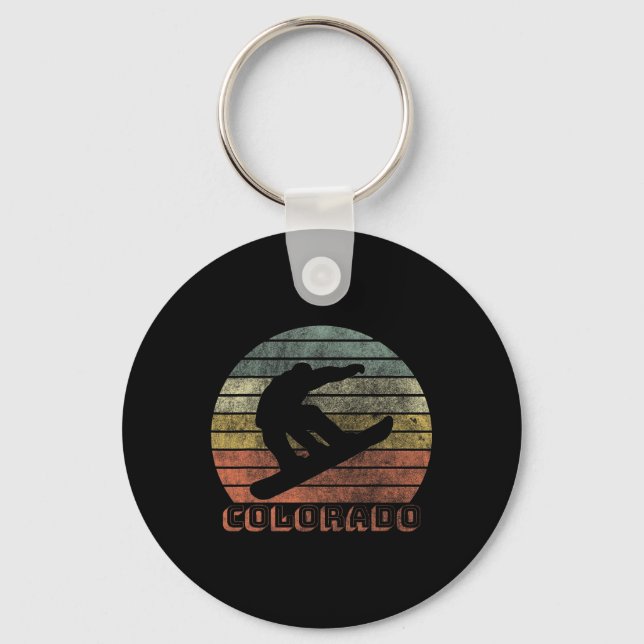 Colorado Snowboarding Winter  Key Ring (Front)