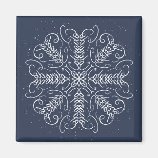 Colorado - Snowflake Word Art Magnet